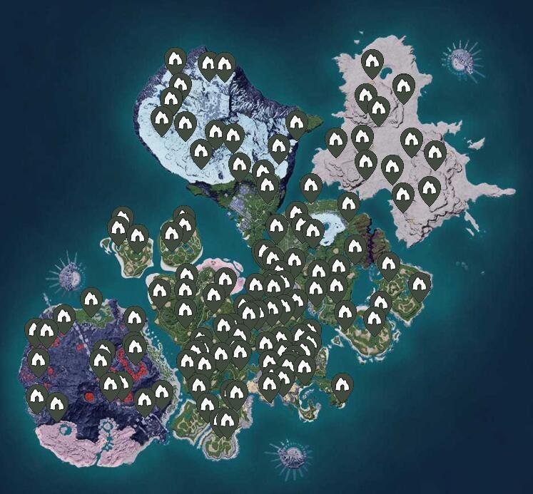 幻兽帕鲁地下城位置分布图一览 幻兽帕鲁地下城在哪