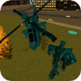 变形直升机机器人游戏